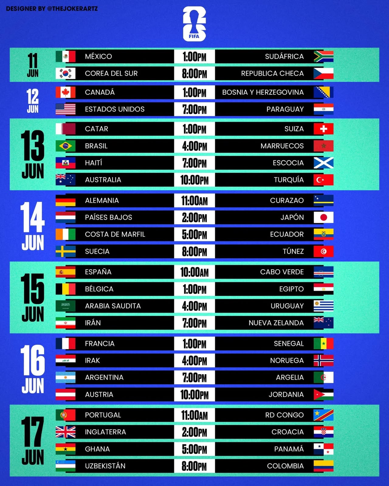 Calendario Mundial